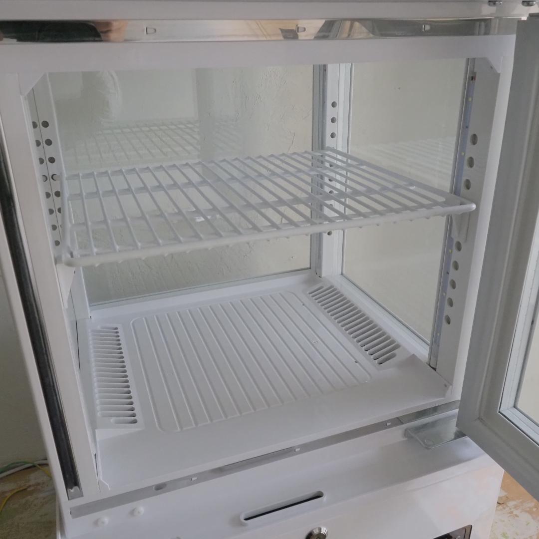 【美品、保証残有】JCMS-41　4面ガラス 卓上冷蔵ショーケース （片面扉）