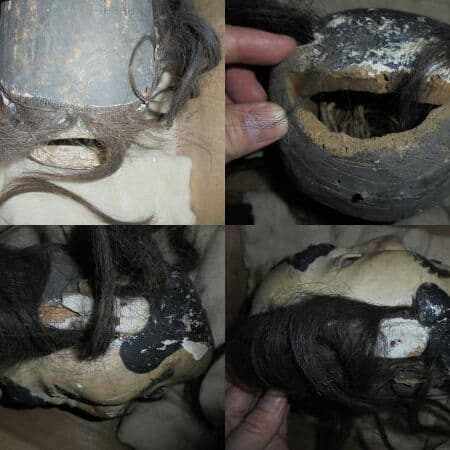 AKa5619　古い文楽人形？　時代箱入