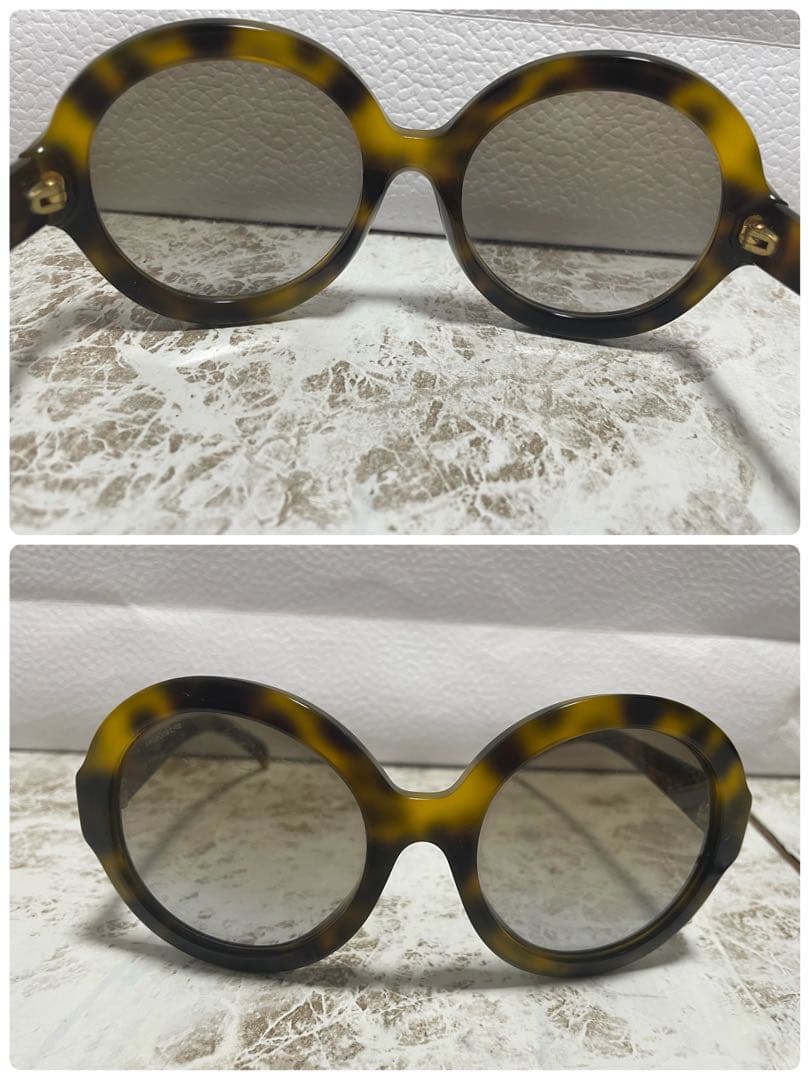 正規品　美品　プラダ　べっこう調　デカサングラス　SPR06R-F ブラウン