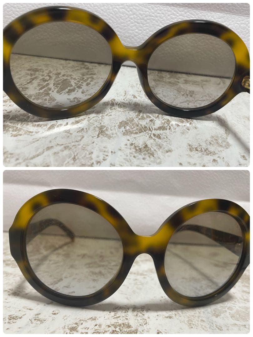 正規品　美品　プラダ　べっこう調　デカサングラス　SPR06R-F ブラウン