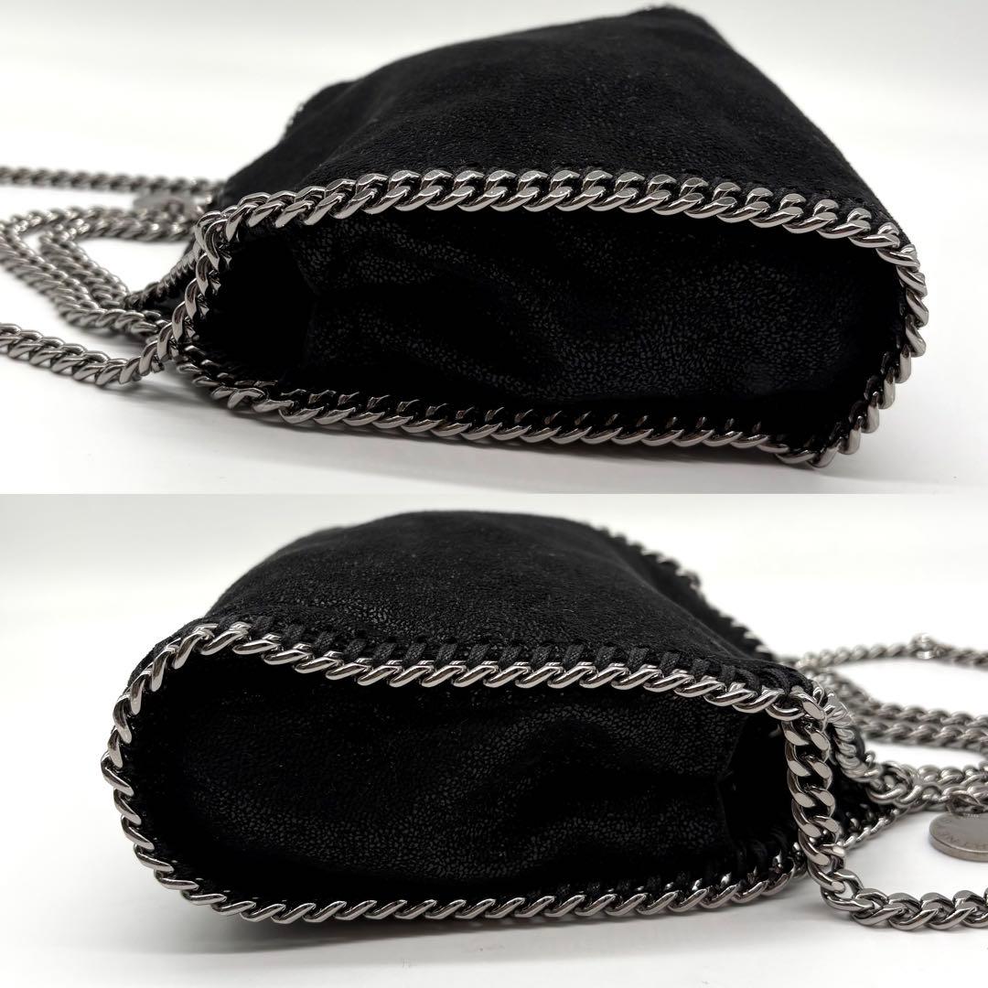 【極美品 褪せなし】ステラマッカートニー 2way ミニ ショルダーバッグ 黒