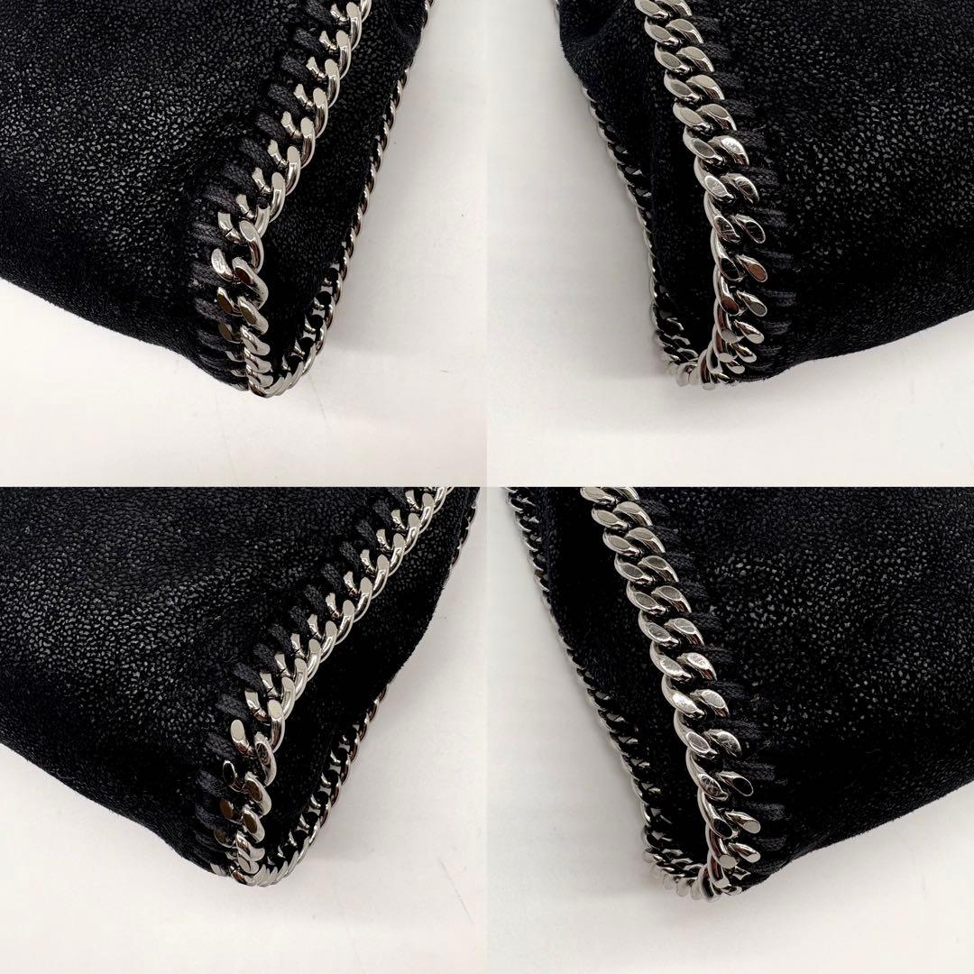 【極美品 褪せなし】ステラマッカートニー 2way ミニ ショルダーバッグ 黒