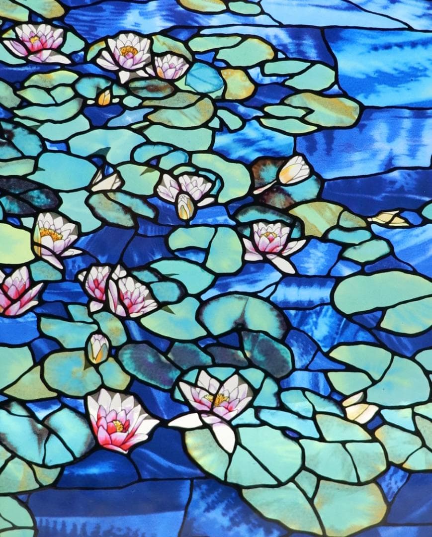 植物園の睡蓮 ヴィンテージ ステンドグラス モネ ティファニースタジオ