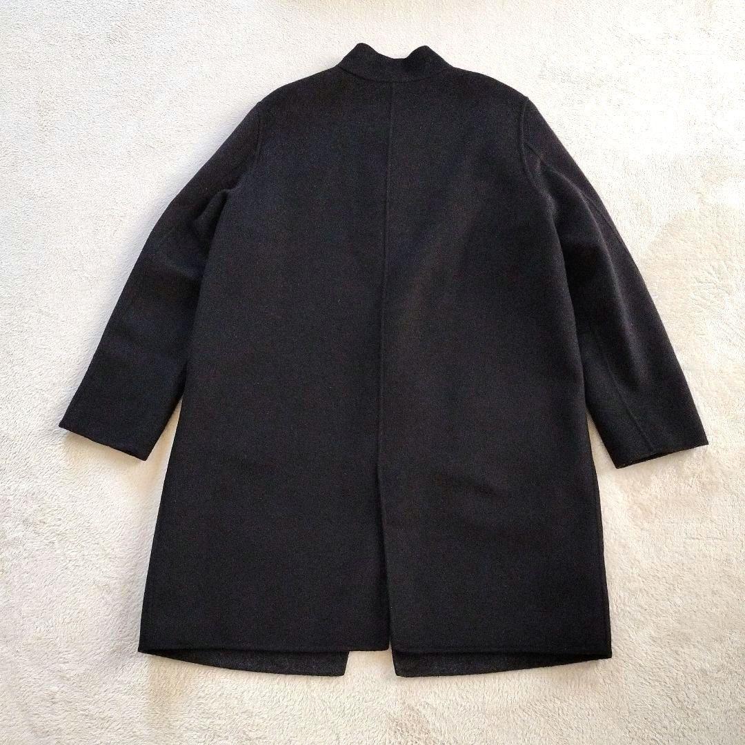 23区ソフトウールリバーロングコートウールアンゴラダブルフェイス44大きいサイズ