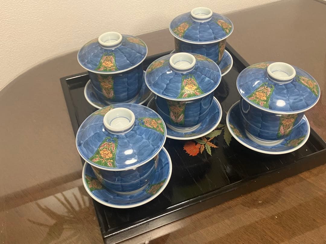 【新品未使用】源右衛門釜　茶碗蒸し5客