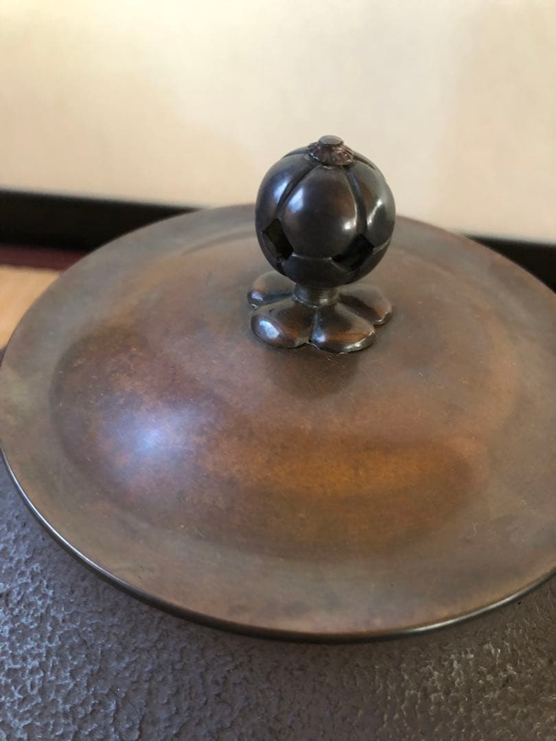 阿弥陀堂釜　初代　畠春斎氏作　共箱入