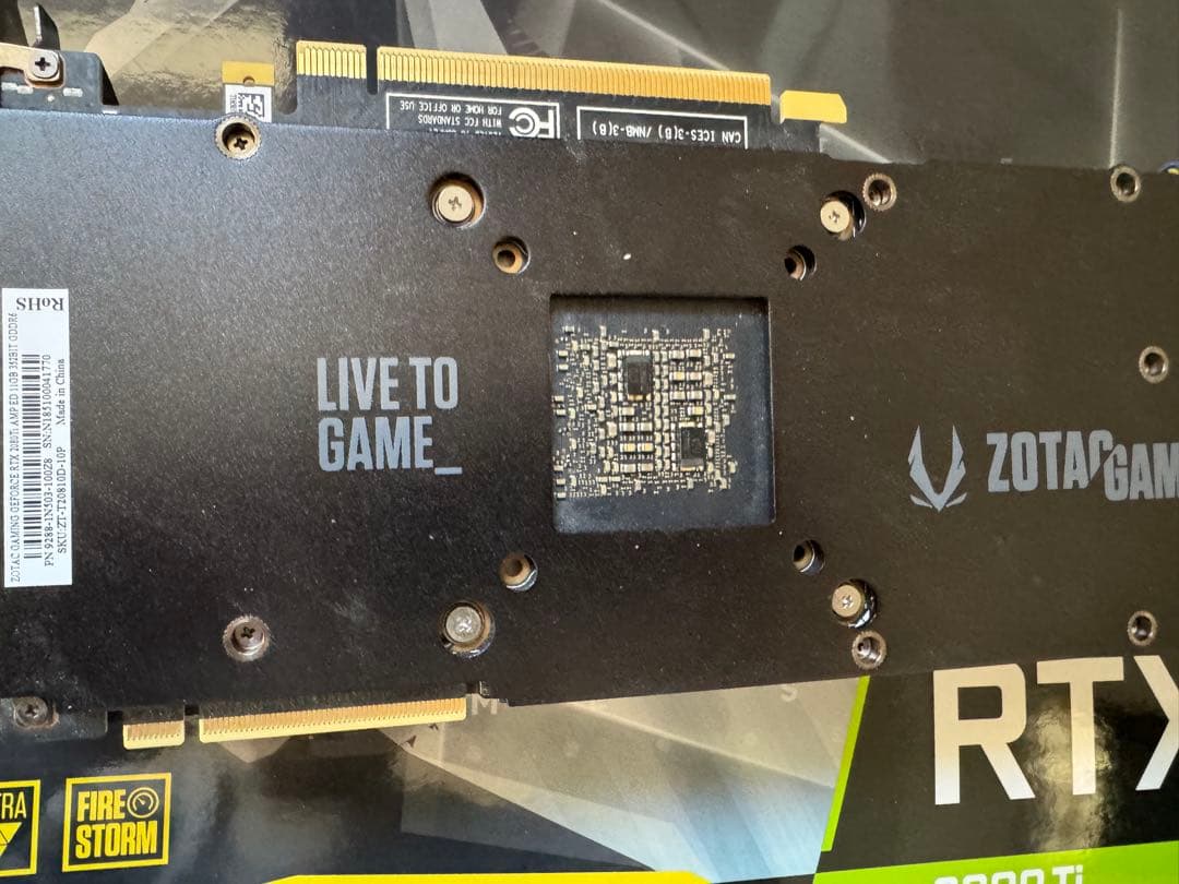 ZOTAC GAMING GeForce RTX 2080 Ti AMP 箱付き