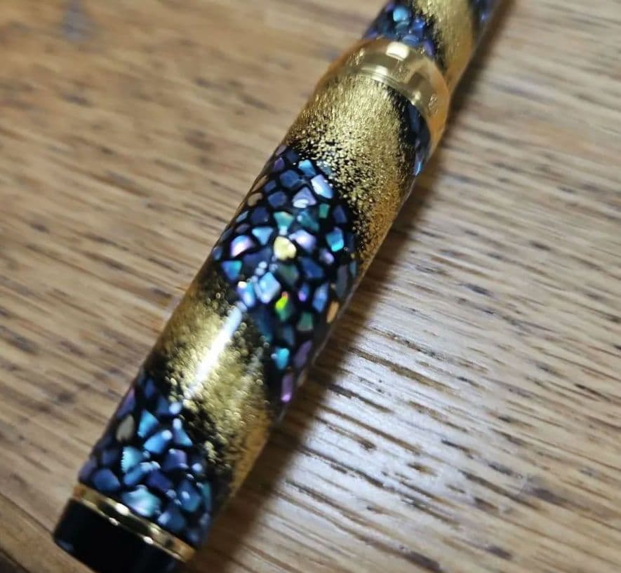 【超レア】セーラー万年筆 21K 内閣総理大臣特別慰労品 螺鈿蒔絵 桜流れ