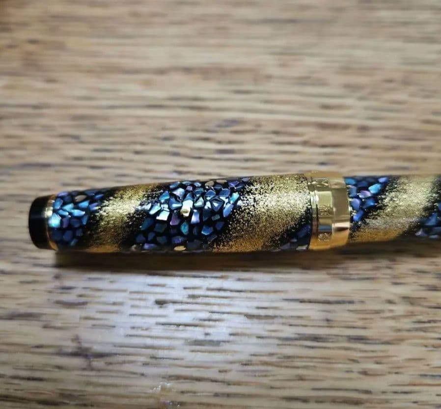 【超レア】セーラー万年筆 21K 内閣総理大臣特別慰労品 螺鈿蒔絵 桜流れ