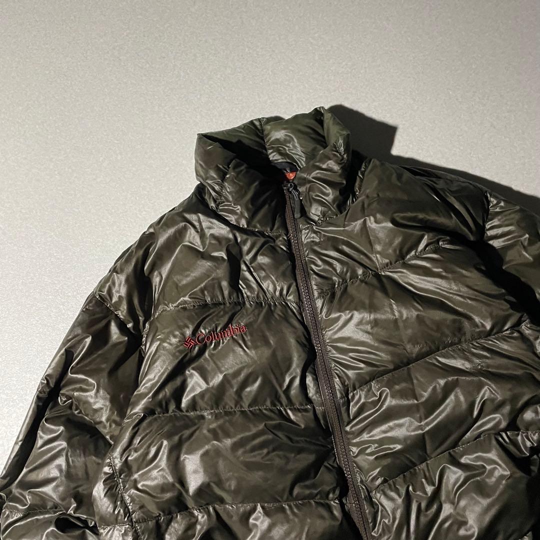 コロンビア　パフダウン　ダウンジャケット　クレイターレイク　ブラウン　tech