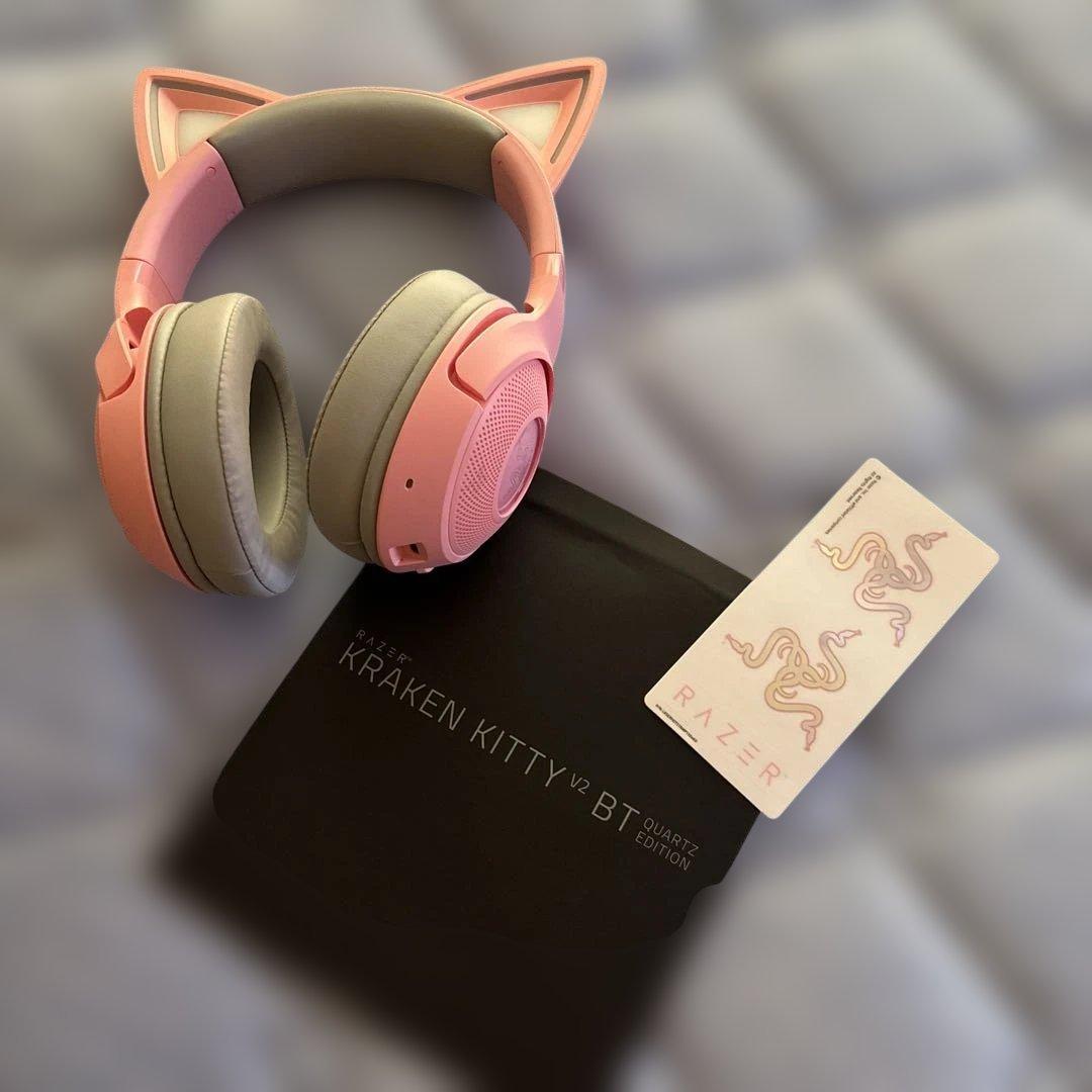 ヘッドホン RAZER Kraken Kitty V2 BT Quartz Pink