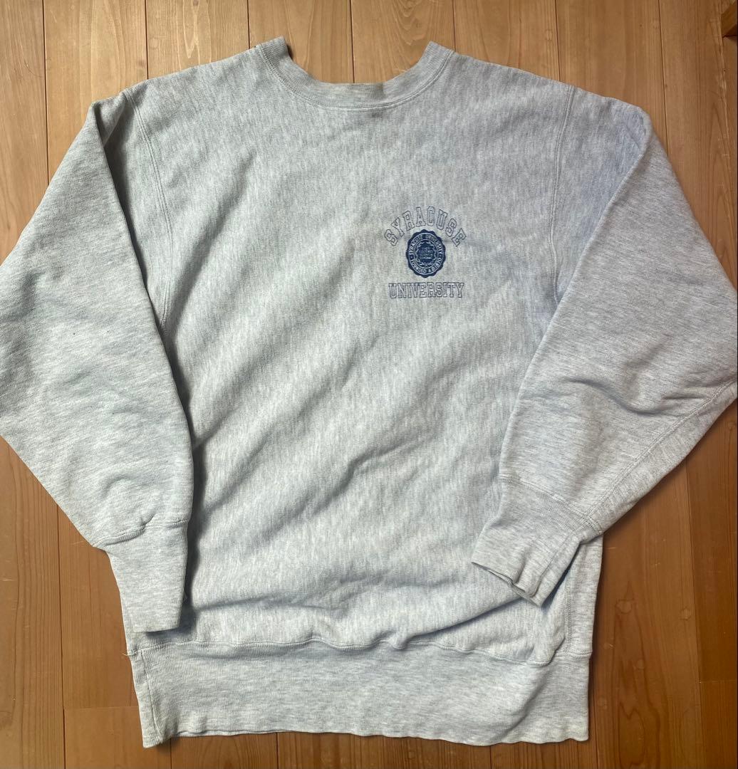 90s champion リバースウィーブ　両面　イニシャル　XL