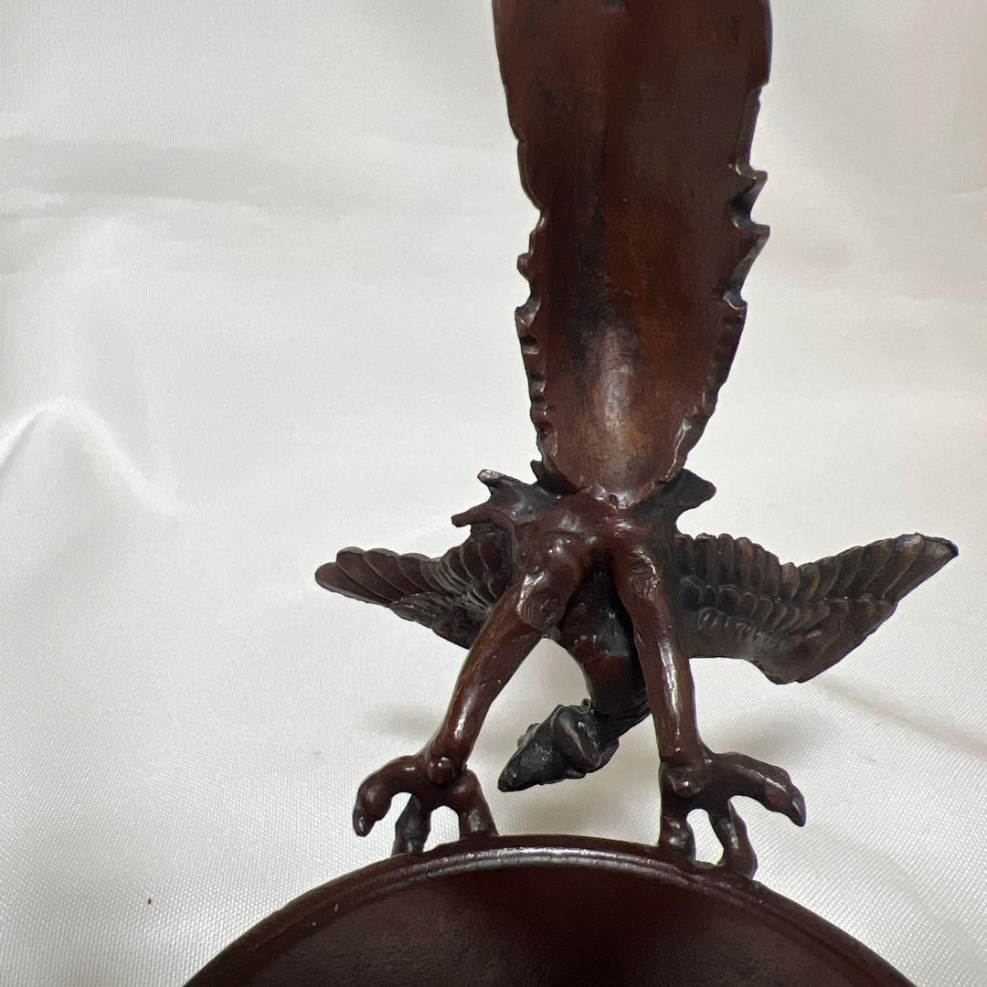 銅製 花器 瑞正造 薄端（鳳凰）