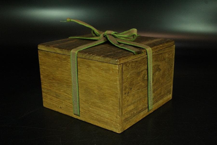 茶道具 李朝 刷毛目 茶碗 時代物(K-A383)