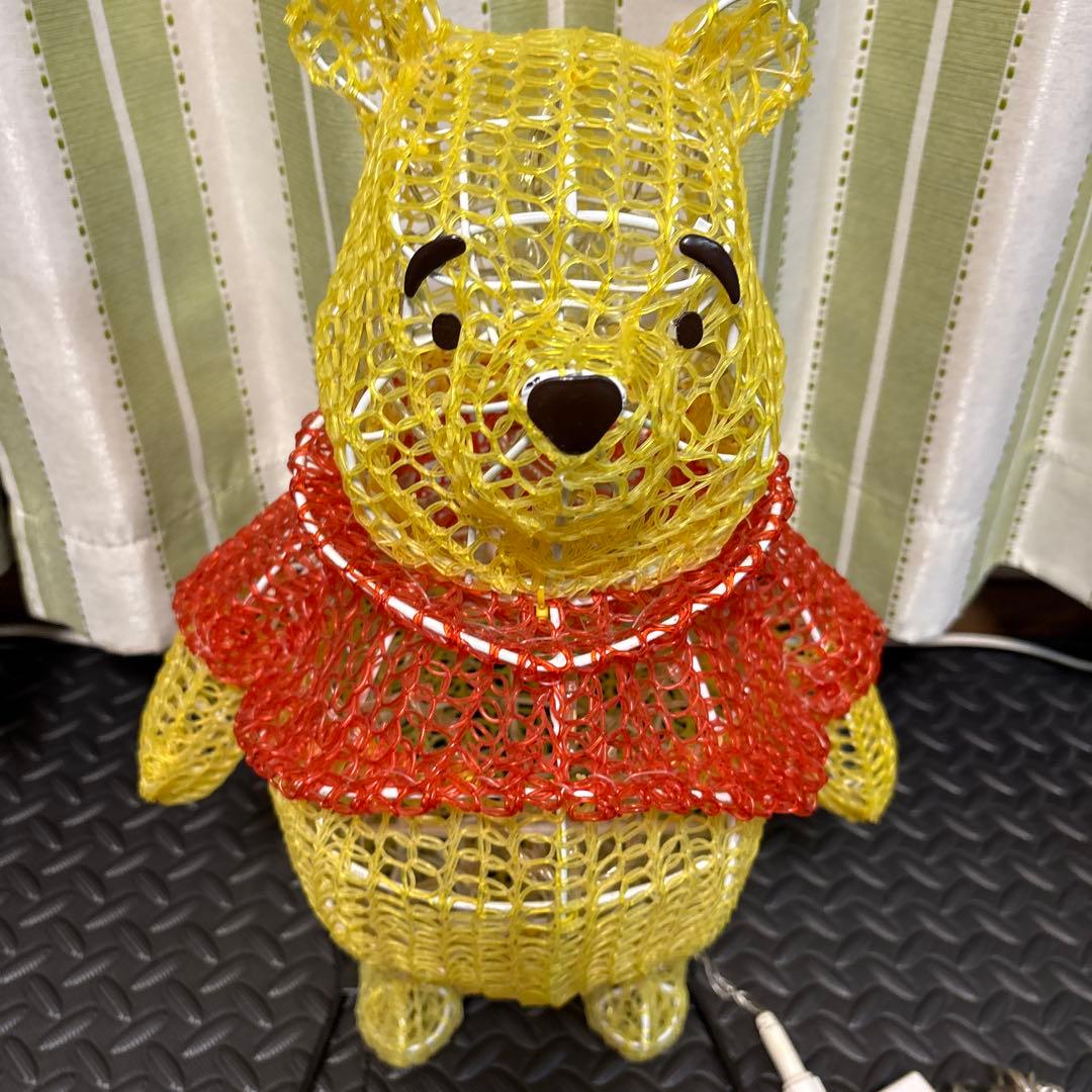 値下げ くまのプーさん　LEDイルミネーション　高さ47㎝　クリスマス