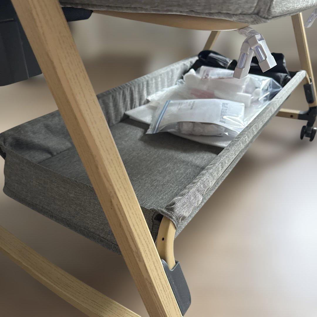 美品 ベビーベッド HZDMJ グレー 楽天ベビーベッド部門No.1