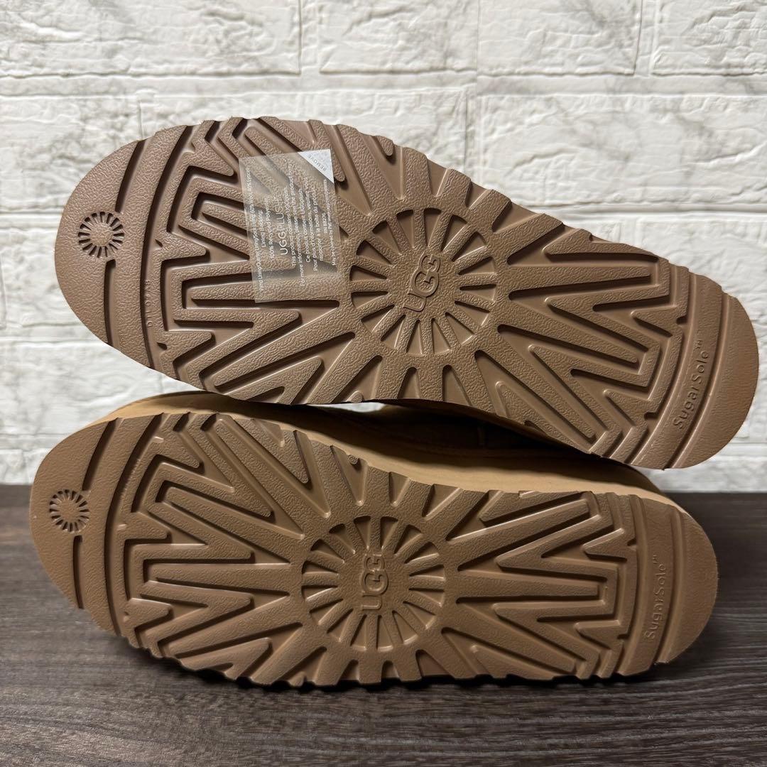 UGG ニューメル プラットフォーム チェルシー 25cm チェスナット