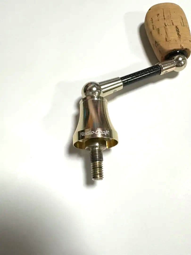 ロデオクラフト ハンドル 40mm コルクノブ ゴールド シマノ用