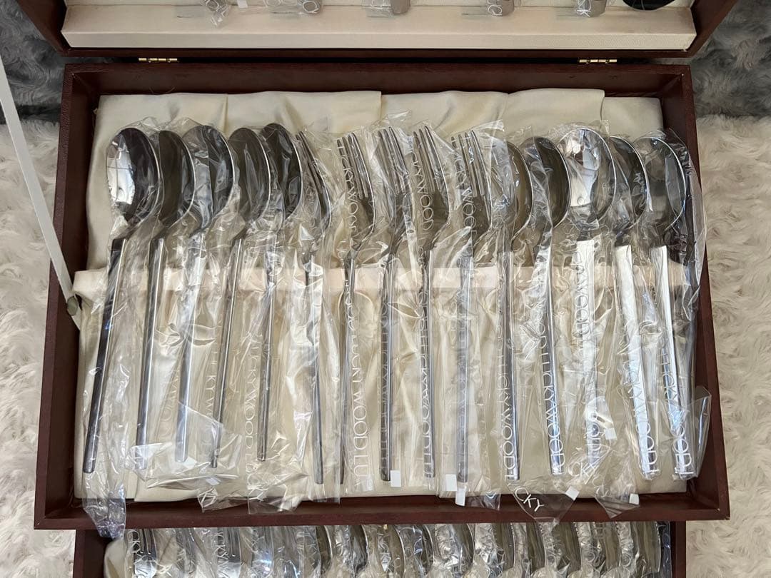 ラッキーウッド　カトラリーセット　スカンジナビア　ディナーセット〈35本セット〉