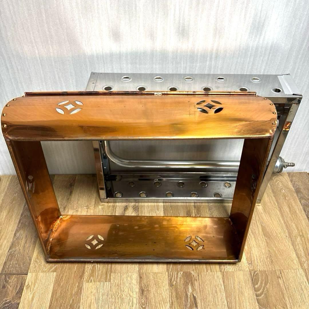 尺5 銅製 おでん鍋 都市ガス用 6ツ切 仕切り 厨房 業務用 木蓋付 湯煎器