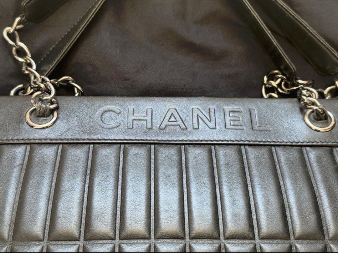 シャネル CHANEL チョコバー トート　ショルダーバッグ