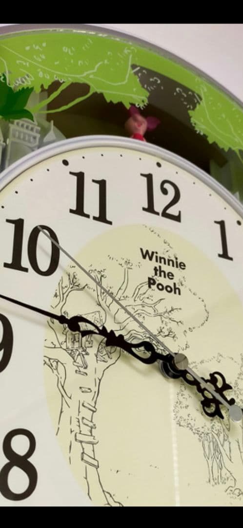 【未使用】プーさん 掛け時計 ディズニー　RHYTHM 収録音楽多数メロディ時計