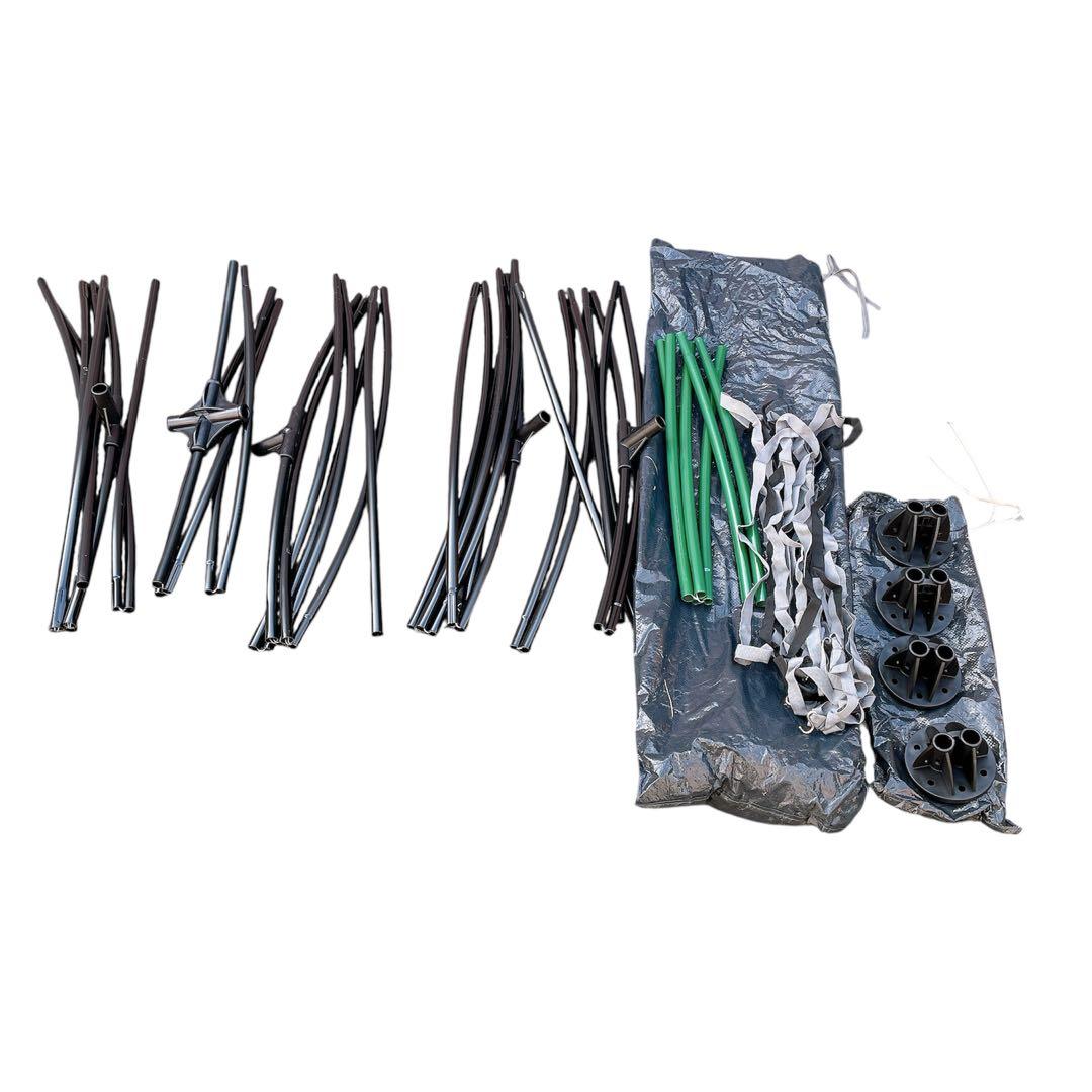 付属品完備 コールマン パーティシェード300 タープ ライムグリーン