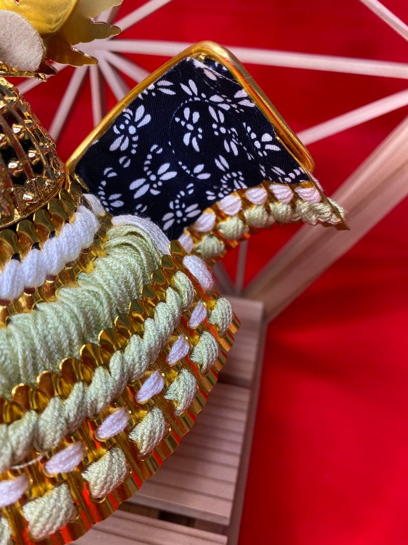 徳川家康公之兜　東京久月　五月人形　兜飾り　秋田杉　加茂　組子細工