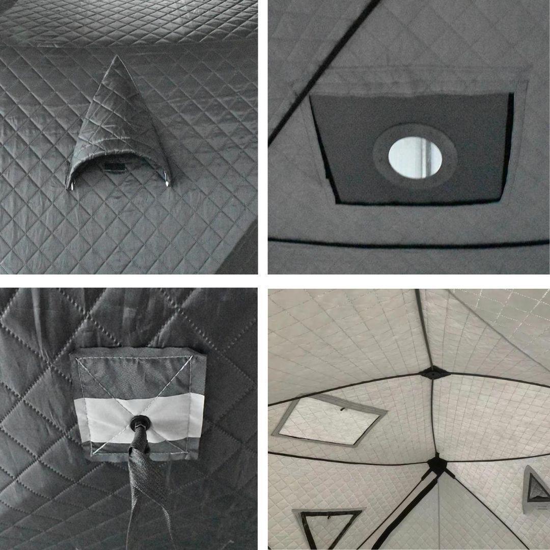 テントサウナ5点セット パノラマ ワイドビューテントモデル 家庭用サウナ