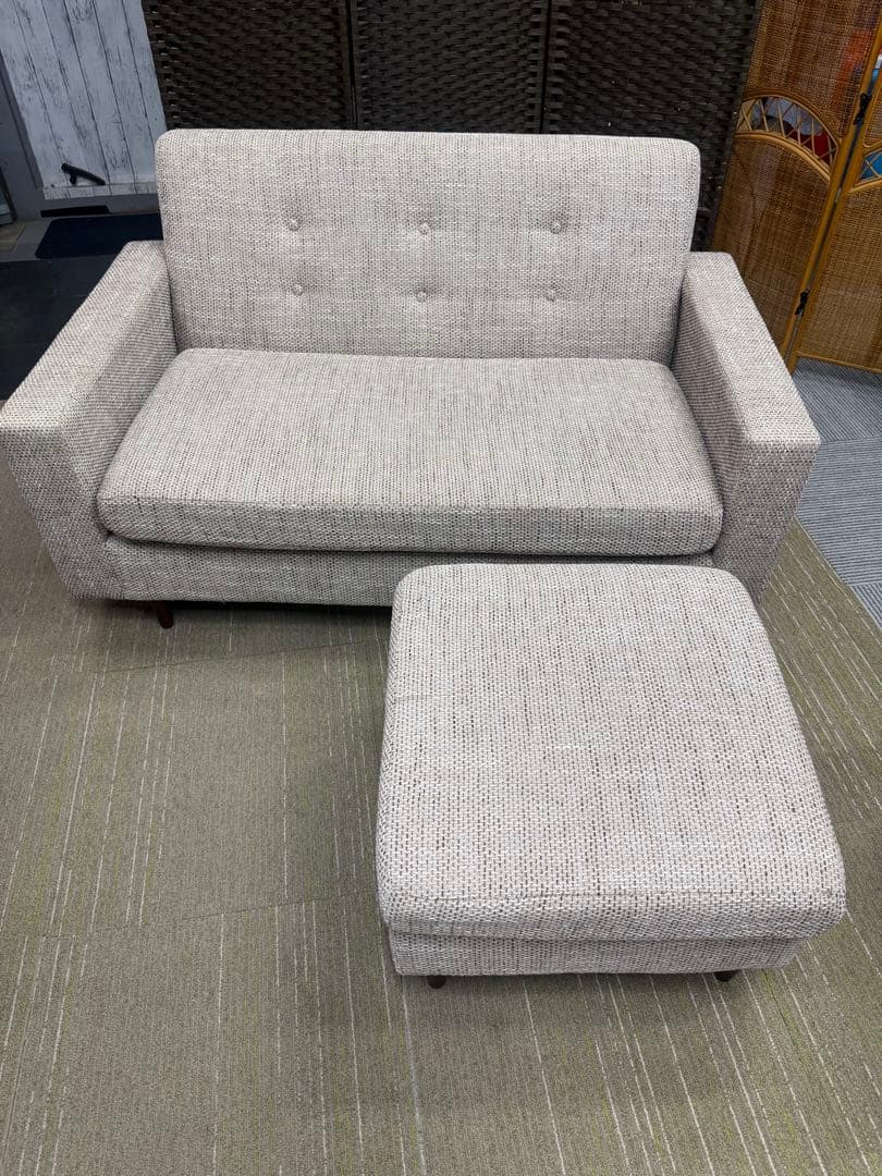 【美品】【洗浄消毒作業済】arne Himmel ヒンメル　2人掛けL字ソファ