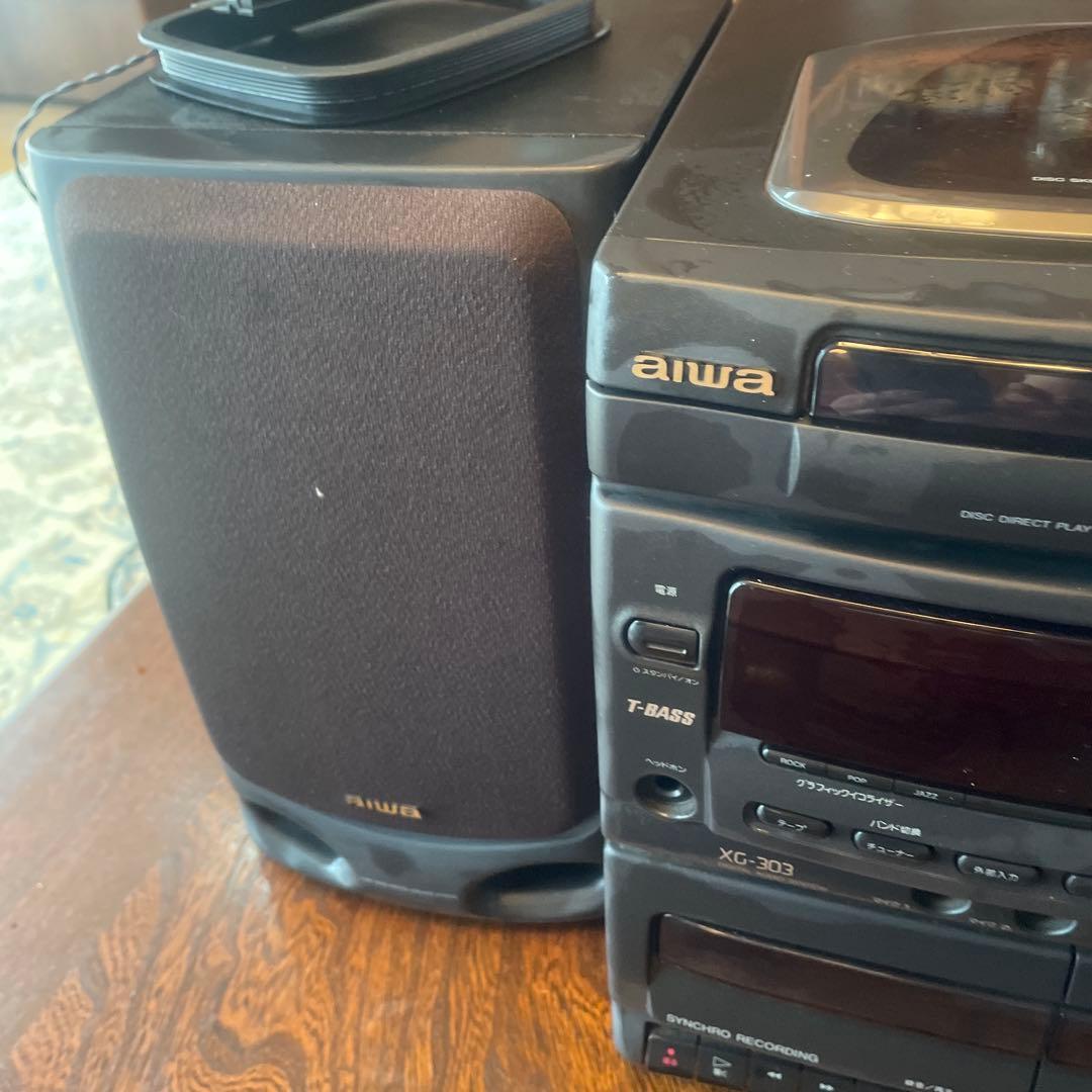 AIWA xg-303CDカセットステレオリモコン付き