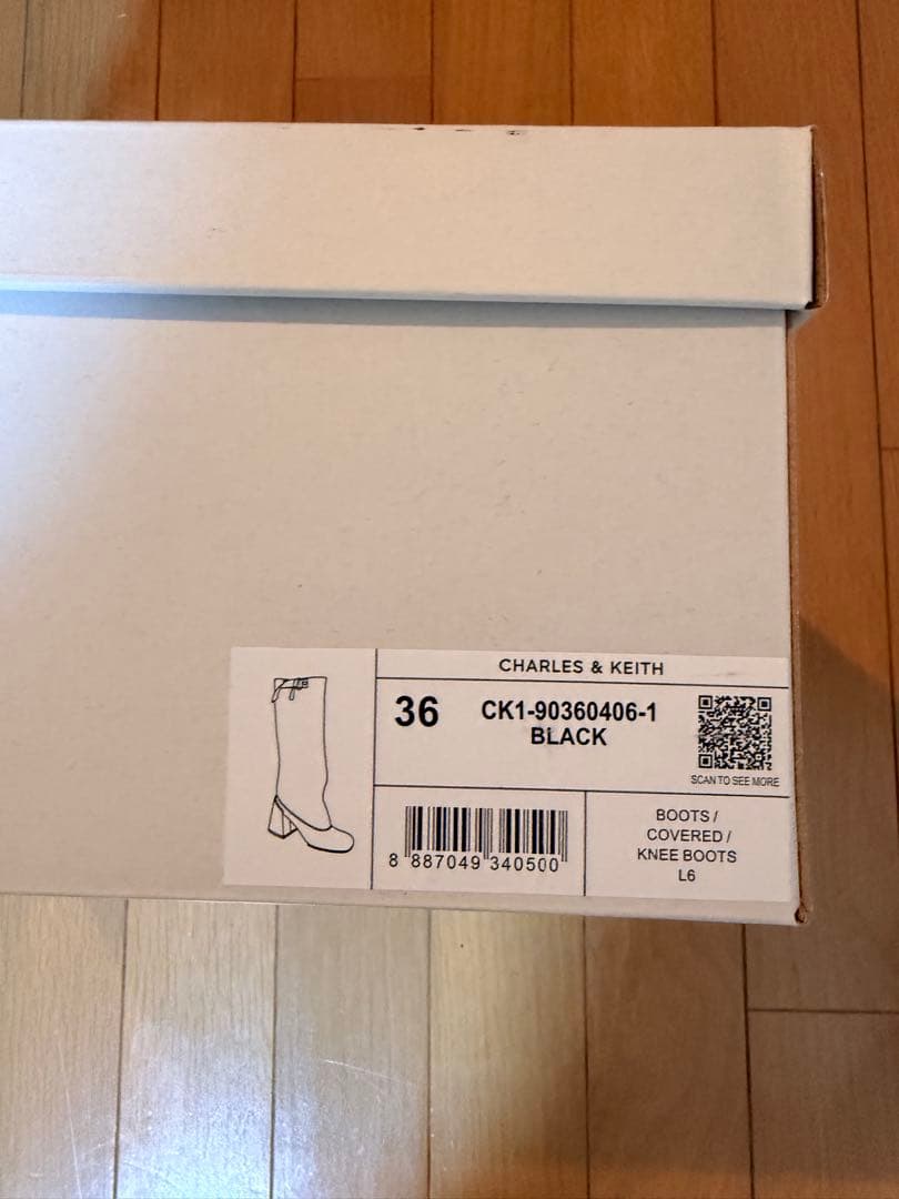 CHARLES & KEITHブロックヒールロングブーツ 36 23センチ