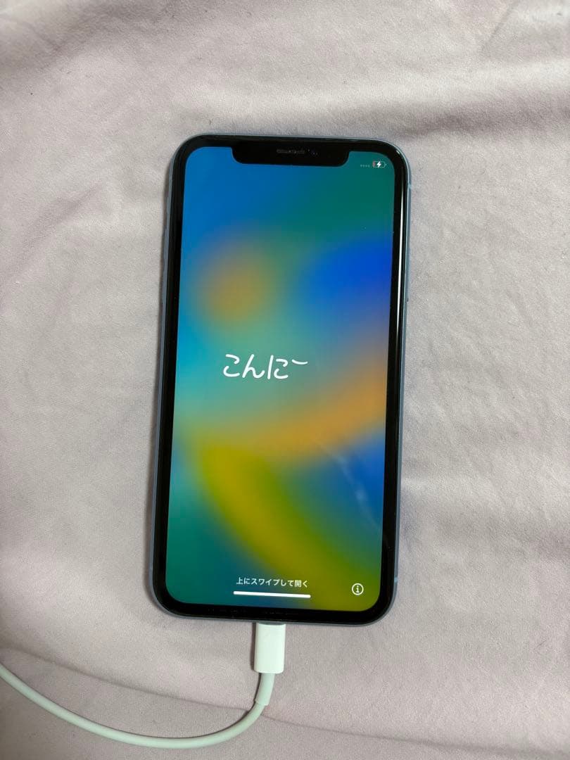 Apple iPhone XR ブルー 本体 SIMなし 機能不良なし