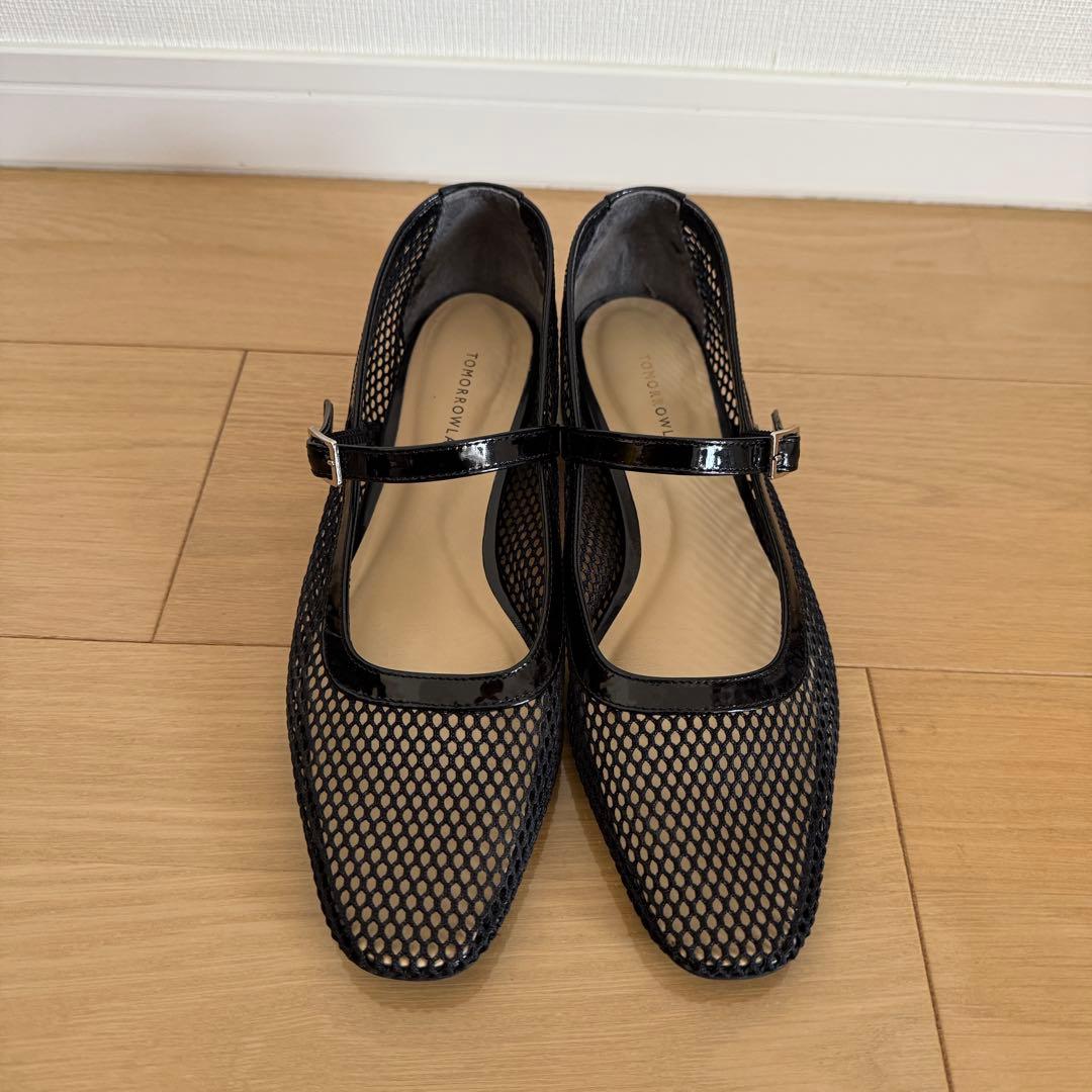 【美品】TOMORROW LANDストラップシューズ フラットシューズ 37