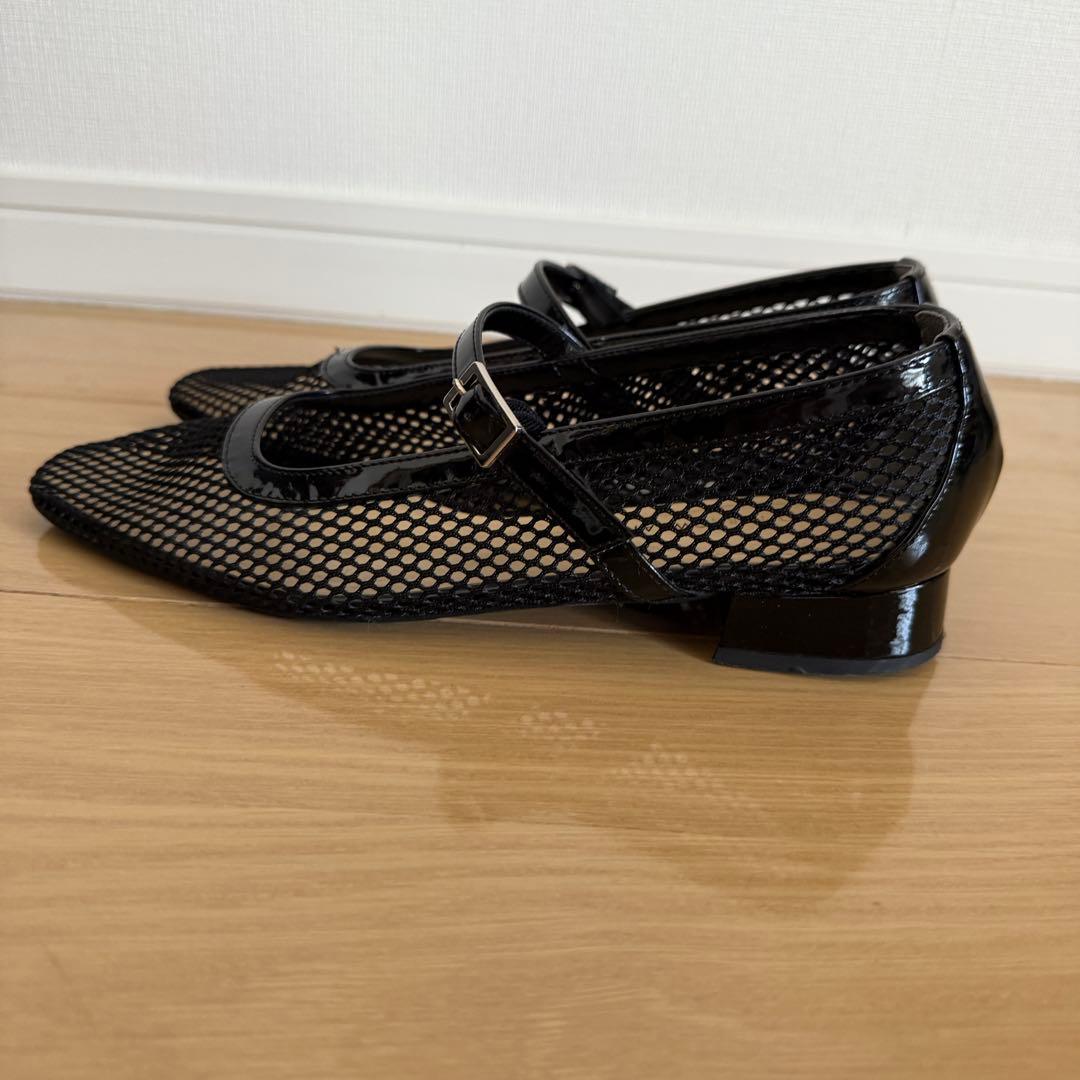 【美品】TOMORROW LANDストラップシューズ フラットシューズ 37