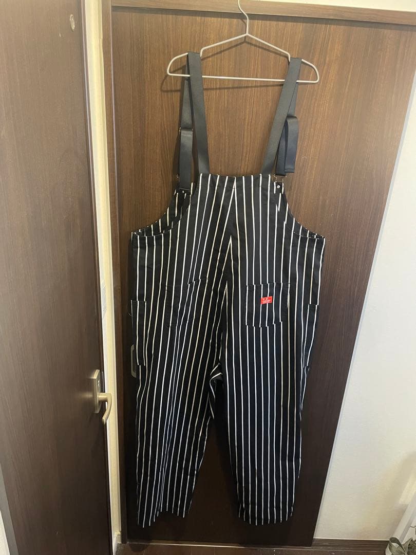 【２着セット】Cookman オーバーオール XL　ブラック＆グリーン