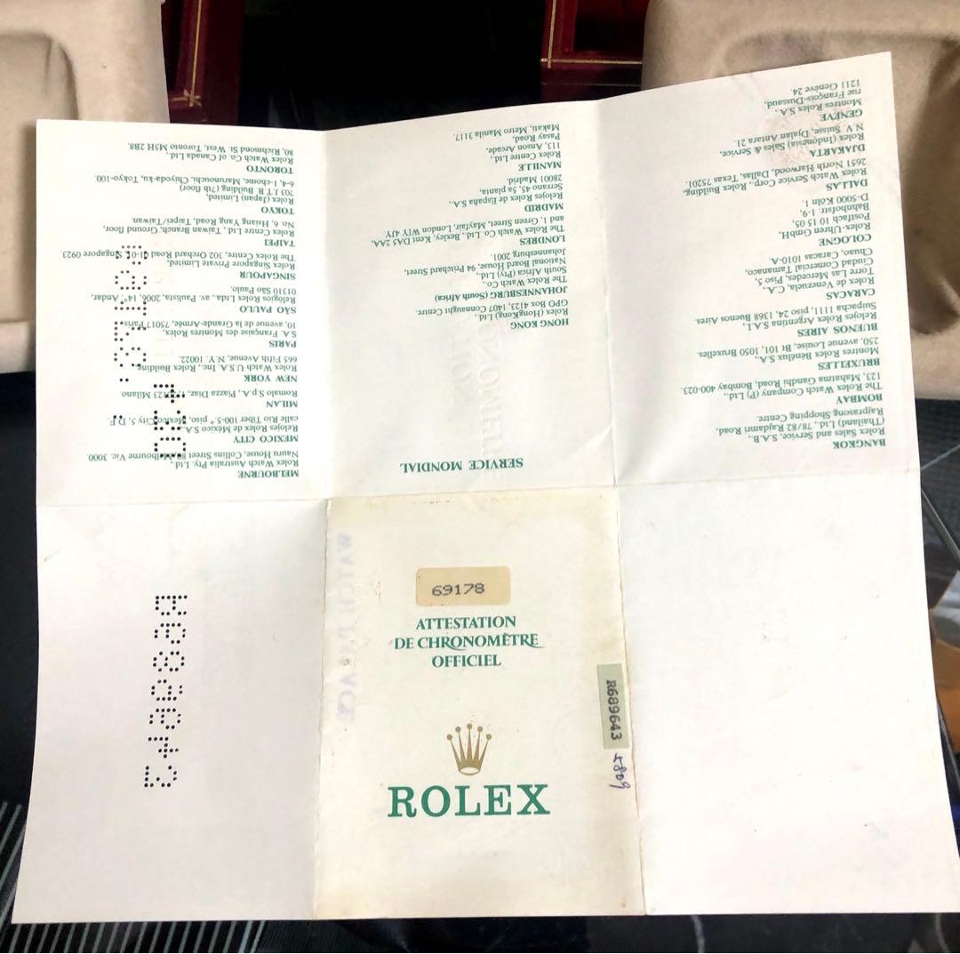 ロレックス　時計ケース　花柄刺繍　希少、ギャランティ