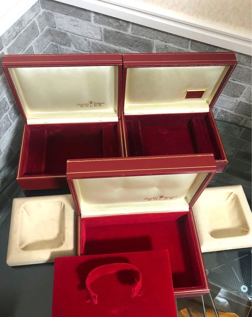 ロレックス　時計ケース　花柄刺繍　希少、ギャランティ