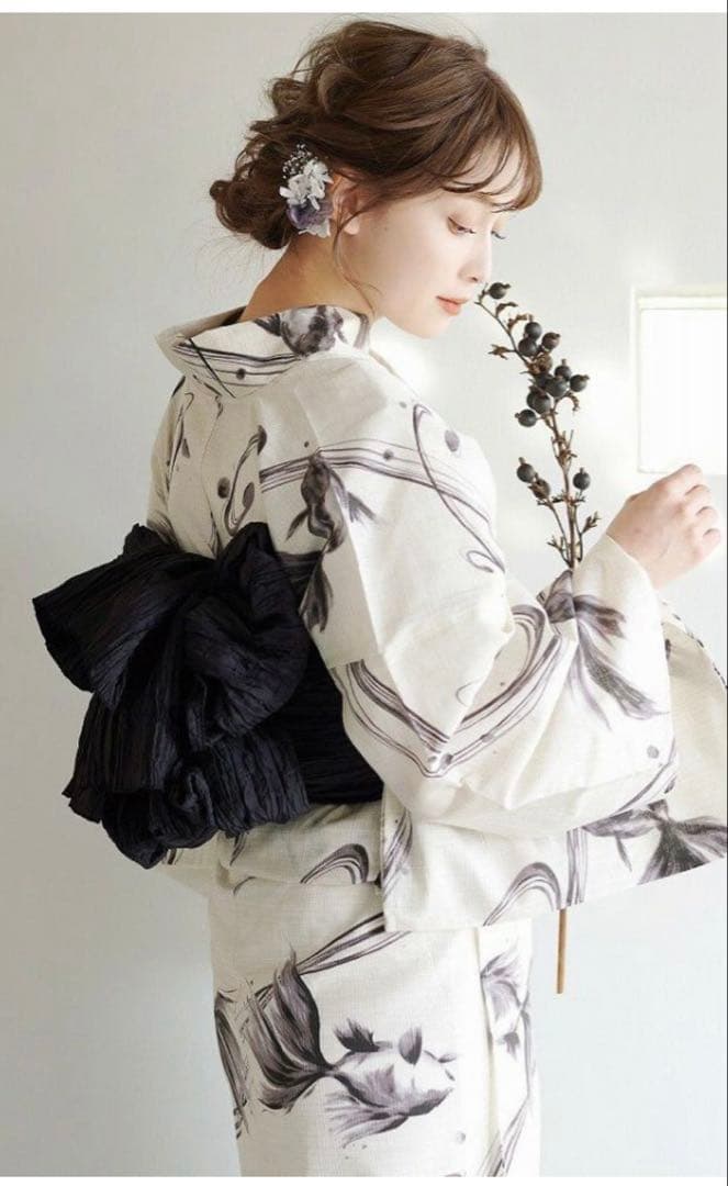 Dita【京の凪金魚2025】浴衣5点(ゆかた・帯・下駄・マニュアル・腰ひも)