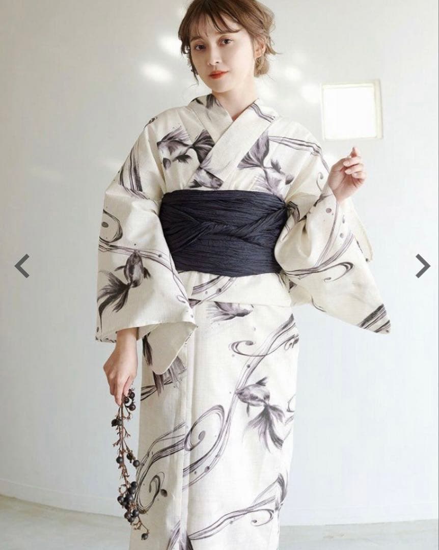 Dita【京の凪金魚2025】浴衣5点(ゆかた・帯・下駄・マニュアル・腰ひも)