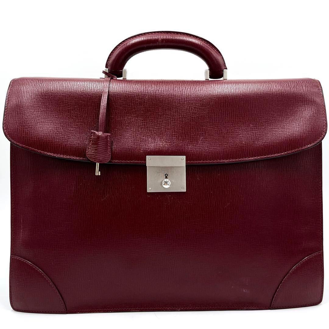 正規品 ヴァレクストラ 2way ビジネスバッグ レザー 本革 メンズ ボルドー