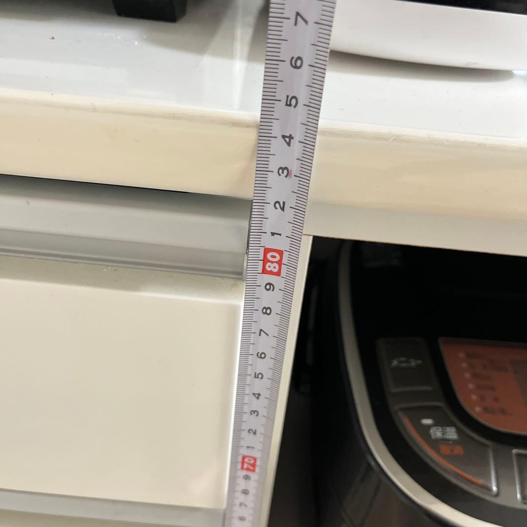 ニトリ　キッチンカウンター　キャビネット　ロータイプ