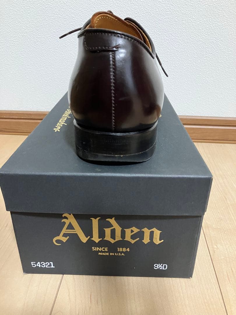 【使用数回】オールデン　バーガンディコードバン 54321 9ハーフD