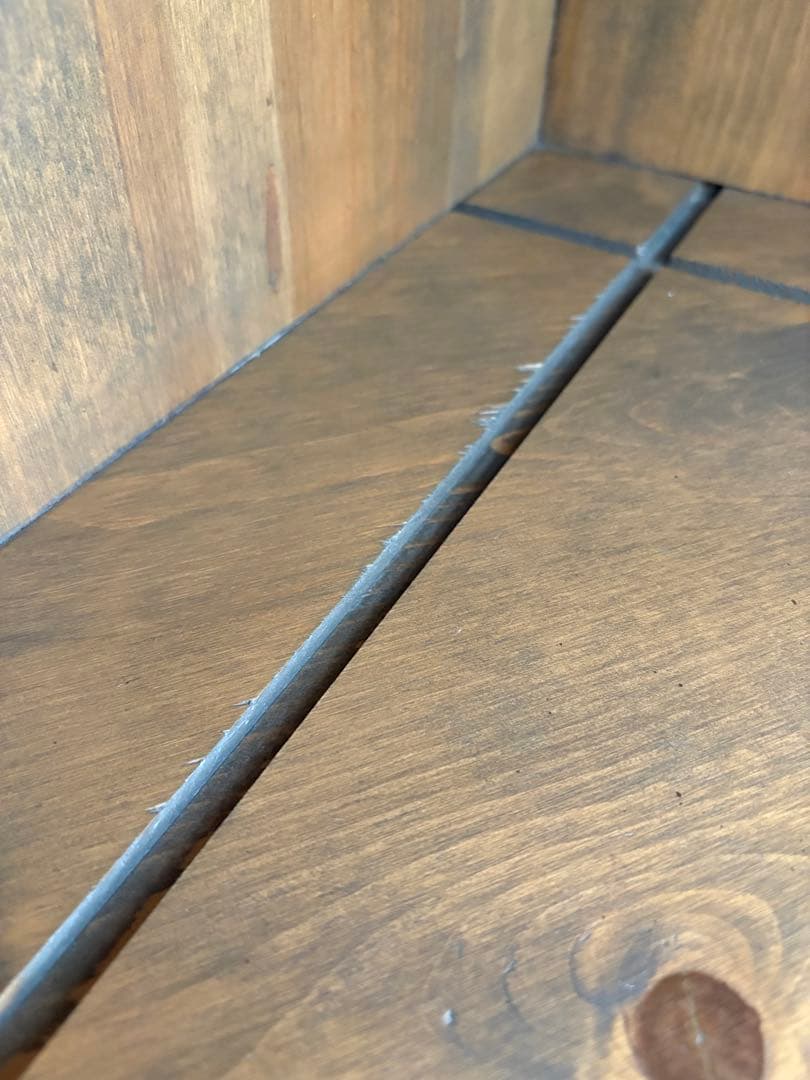 アンファン 廃盤 コーナーカップボード 本棚 食器棚 シェルフ カントリー家具