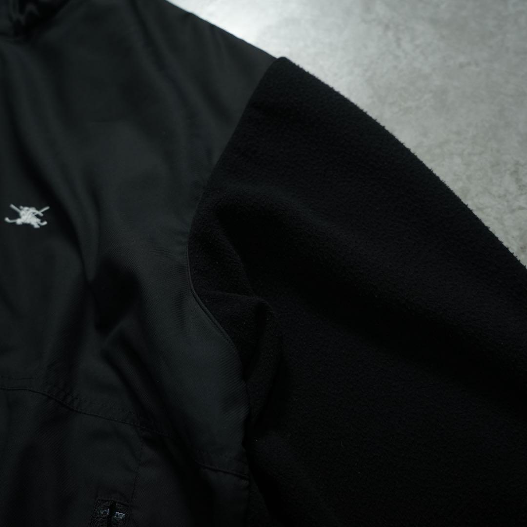 00s y2k BURBERRY 異素材 スイングトップ ナイロン 短丈 ホース