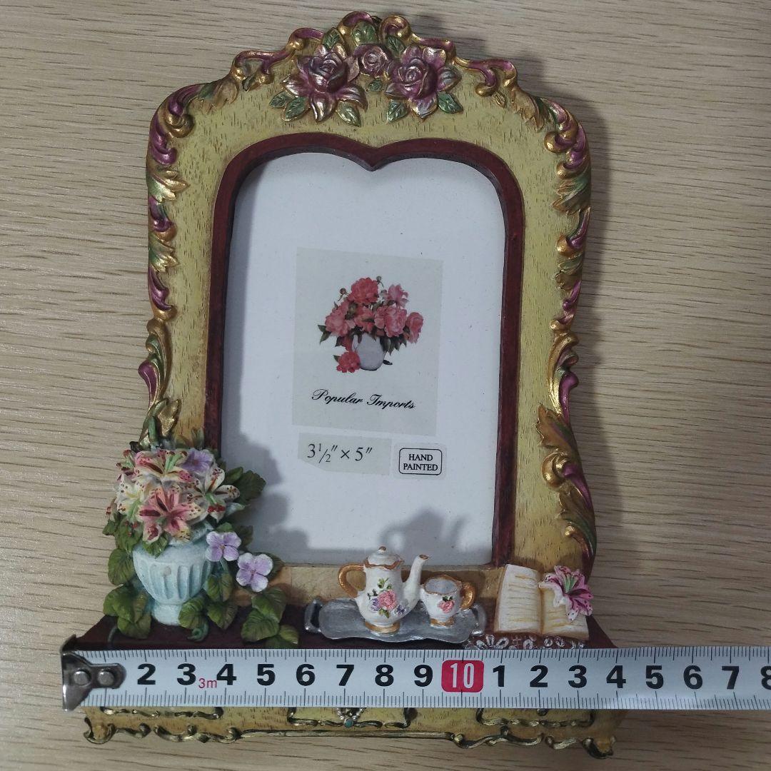 【新品】ヨーロピアン写真立て、フォトフレーム 写真入れ 花 ティーカップ 花瓶