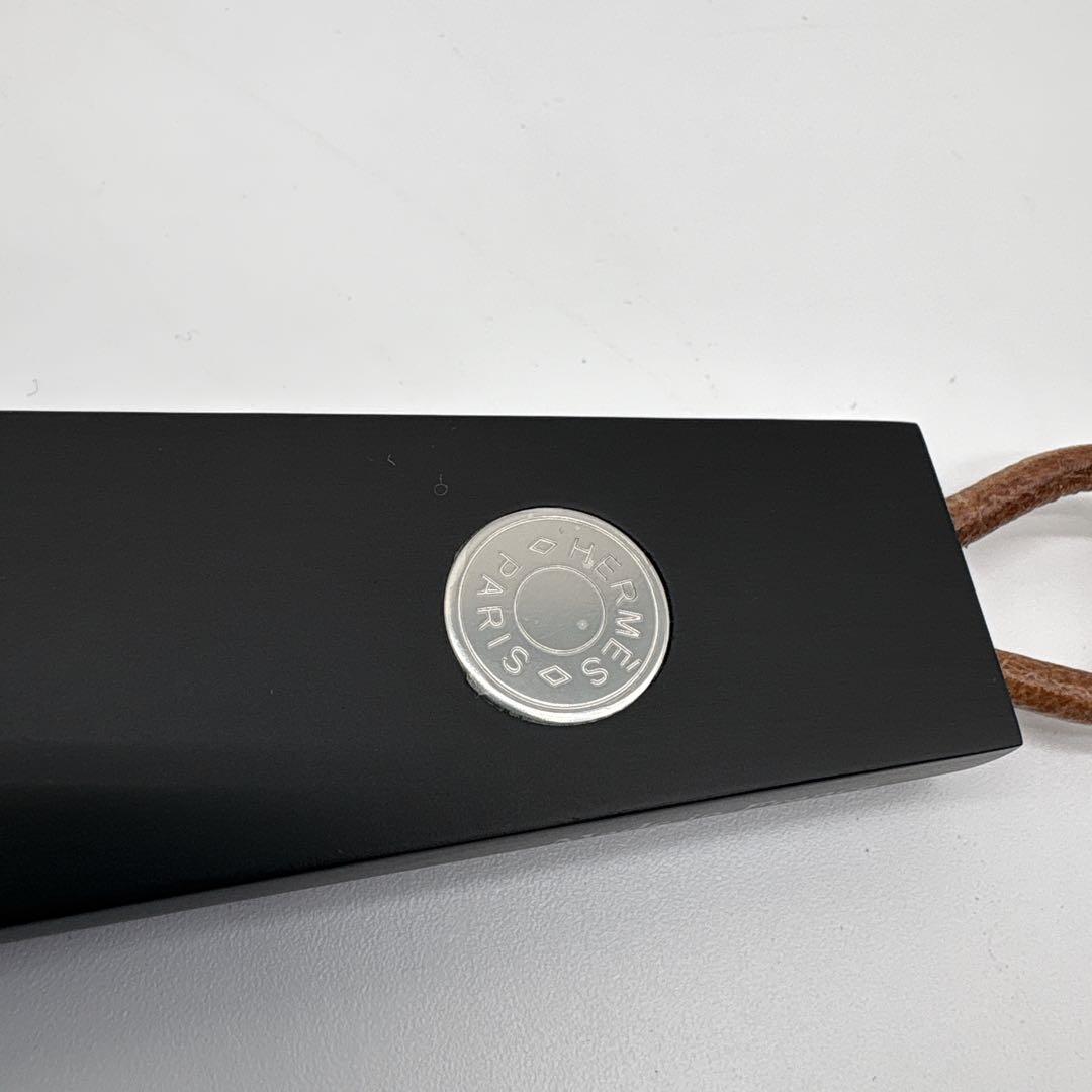 極美品 HERMES エルメス シューホーン 靴ベラ ブラック