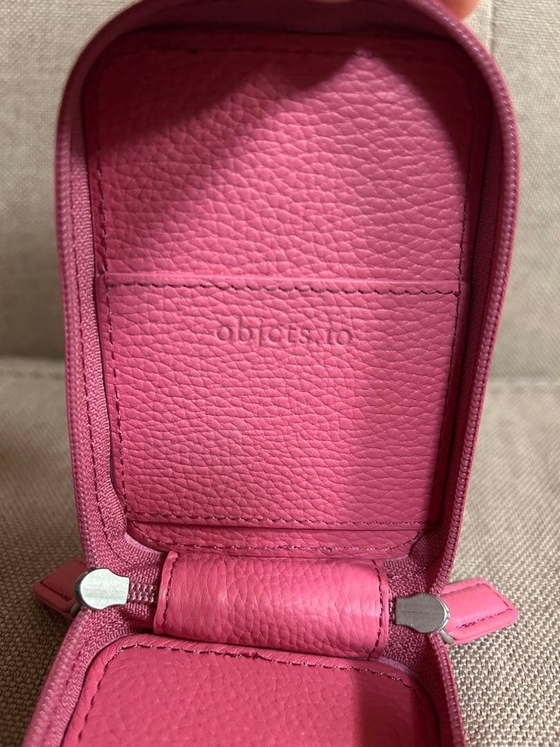 objcts.io ストラップ一体型マイクロバッグ ピンク