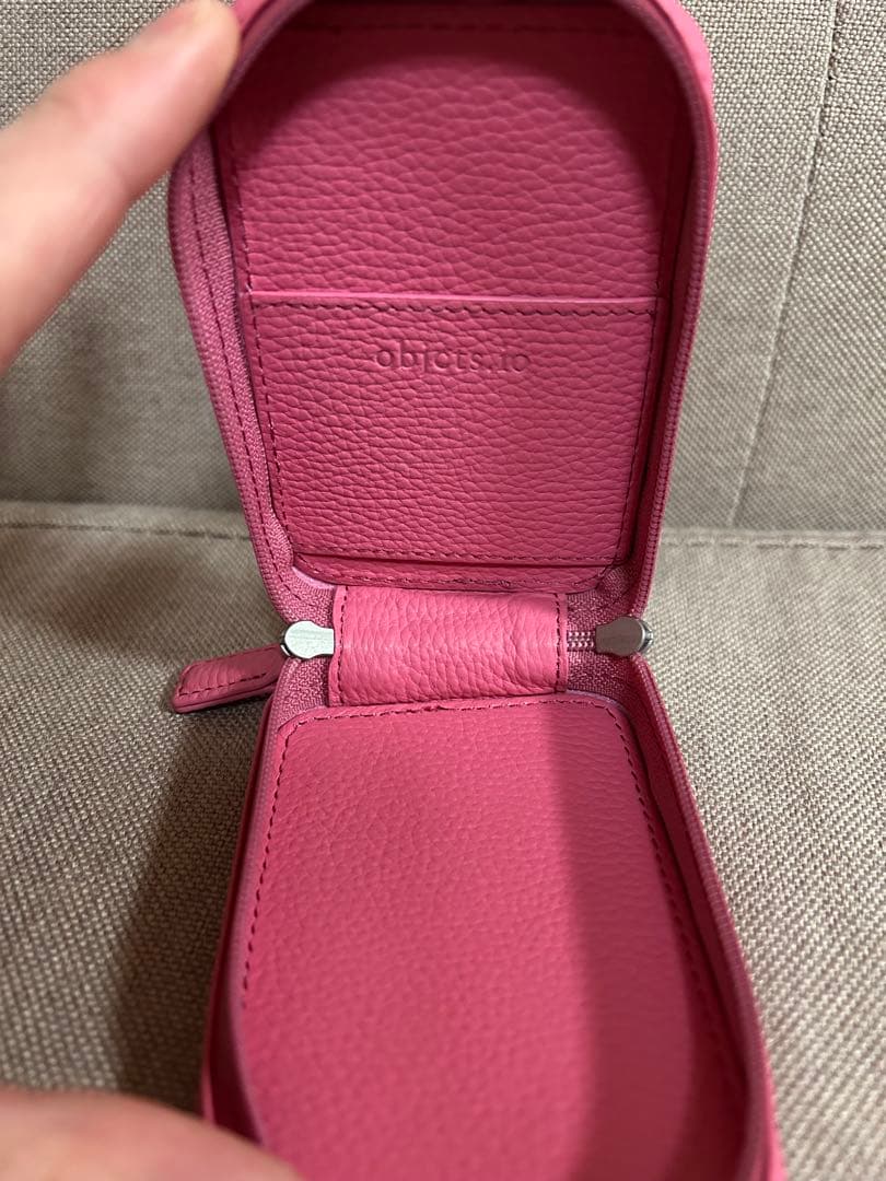 objcts.io ストラップ一体型マイクロバッグ ピンク