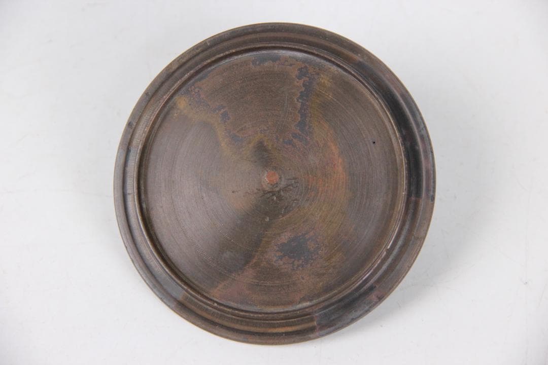 南部 保寿堂 銅蓋 銀口銀粒提手 1000ml 硬鉄 砂鉄 鉄瓶 FJ21-12